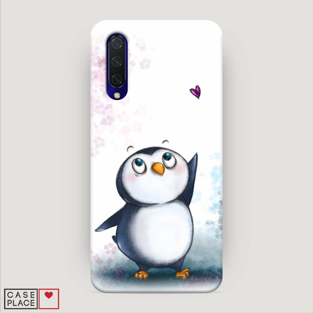 

Пластиковый чехол "Пингвин и сердечко" на Xiaomi Mi 9 Lite, 36720-1