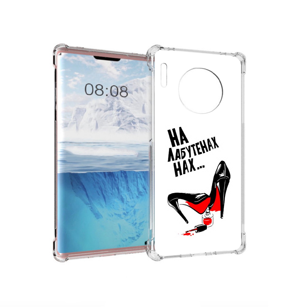 

Чехол MyPads Tocco для Huawei Mate 30 Pro на лабутенах, Прозрачный, Tocco