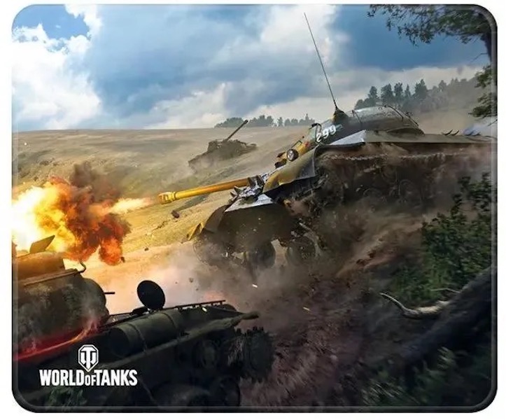 Коврик для мыши  World of Tanks L рисунок, ткань, 500х420х3мм fwgmpwttis322s00l