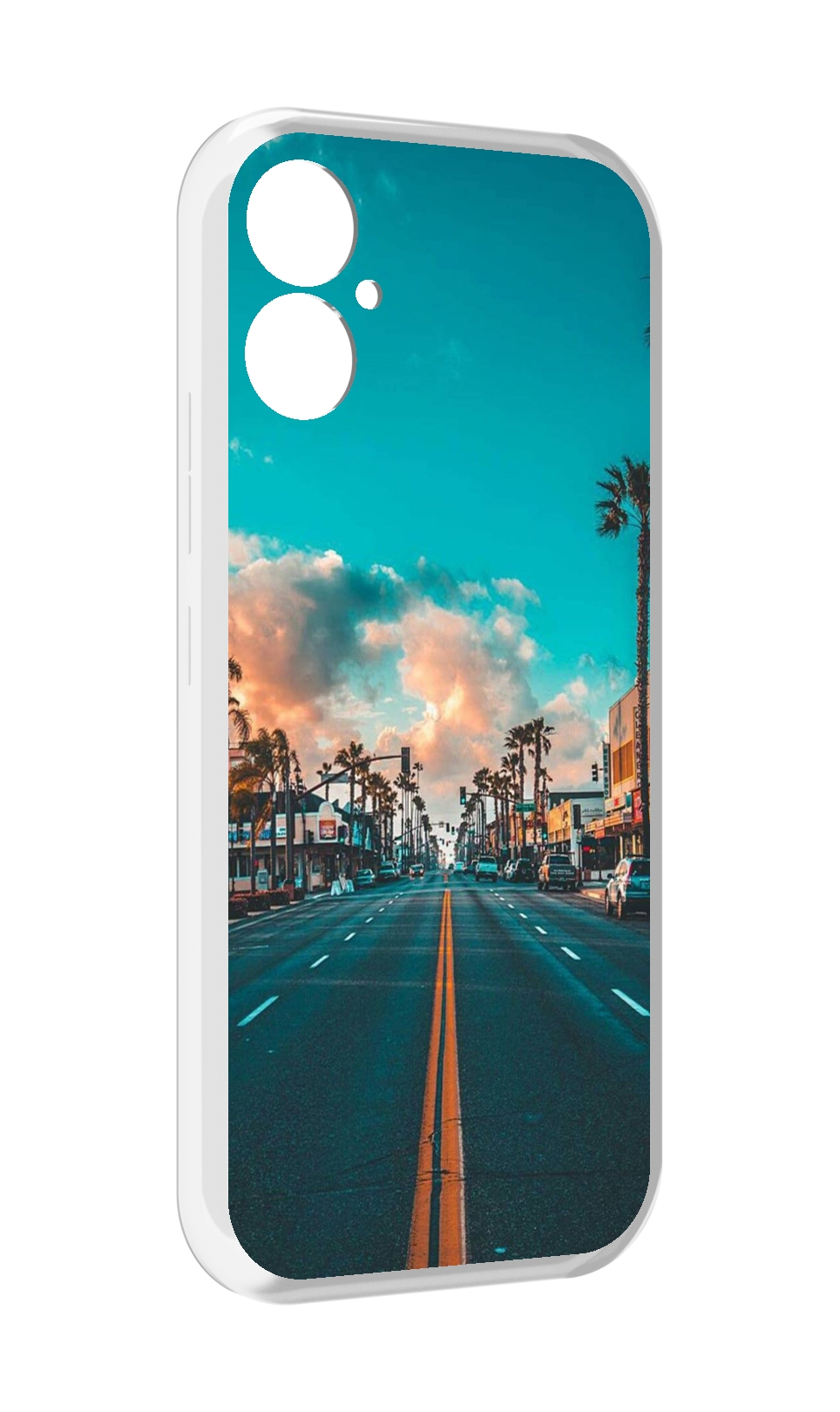 

Чехол MyPads дорога-в-лос-анджелес для Tecno Spark 9 Pro \ Spark 9T, Прозрачный, Tocco
