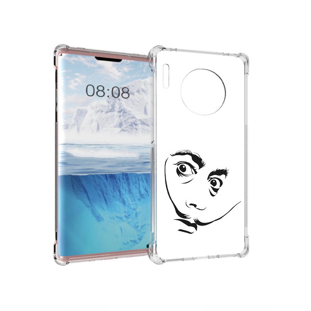 

Чехол MyPads Tocco для Huawei Mate 30 Pro мужчина с длинными усами, Прозрачный, Tocco
