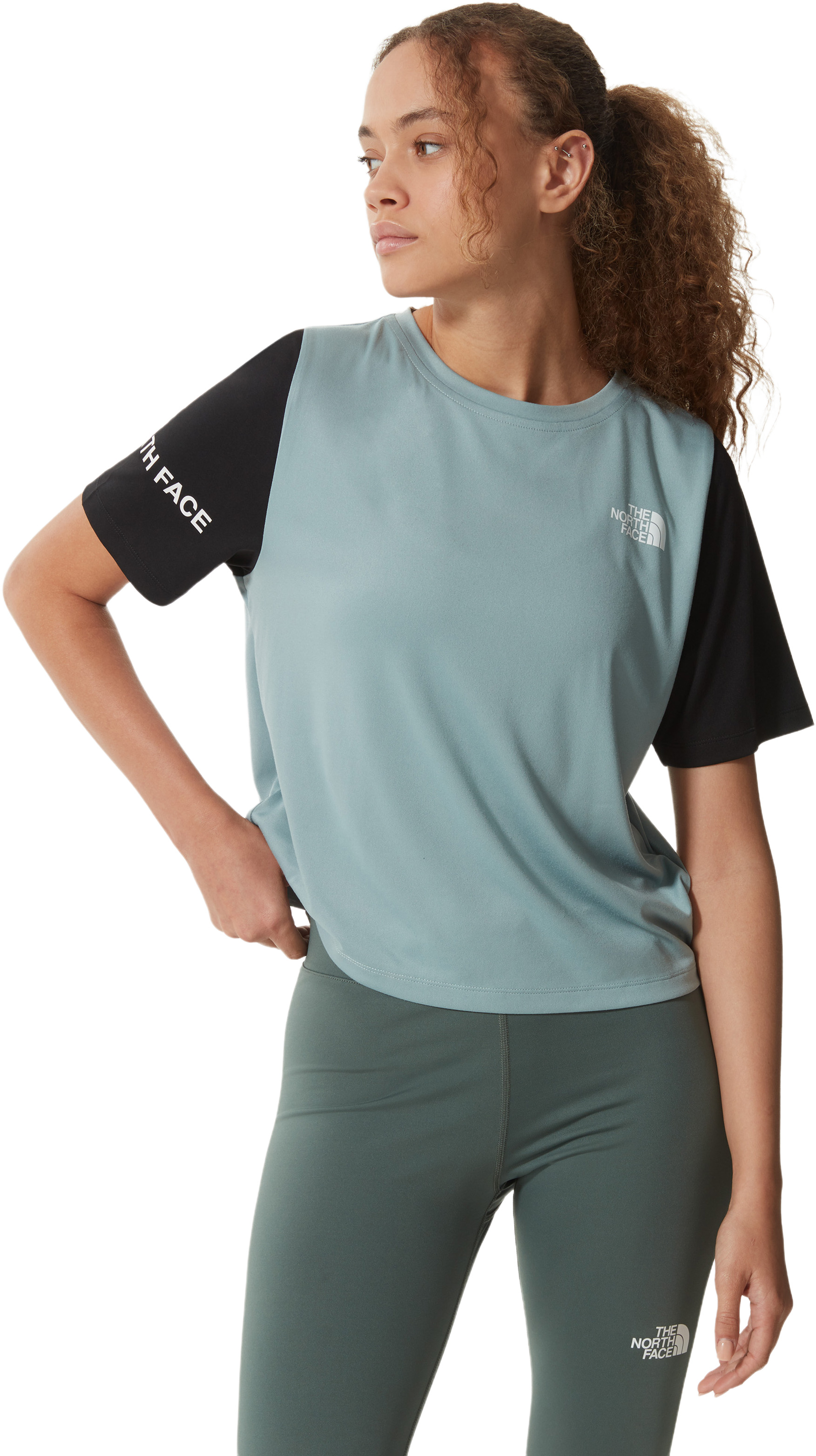 

Футболка женская The North Face TA55HG218 голубая XL, TA55HG218
