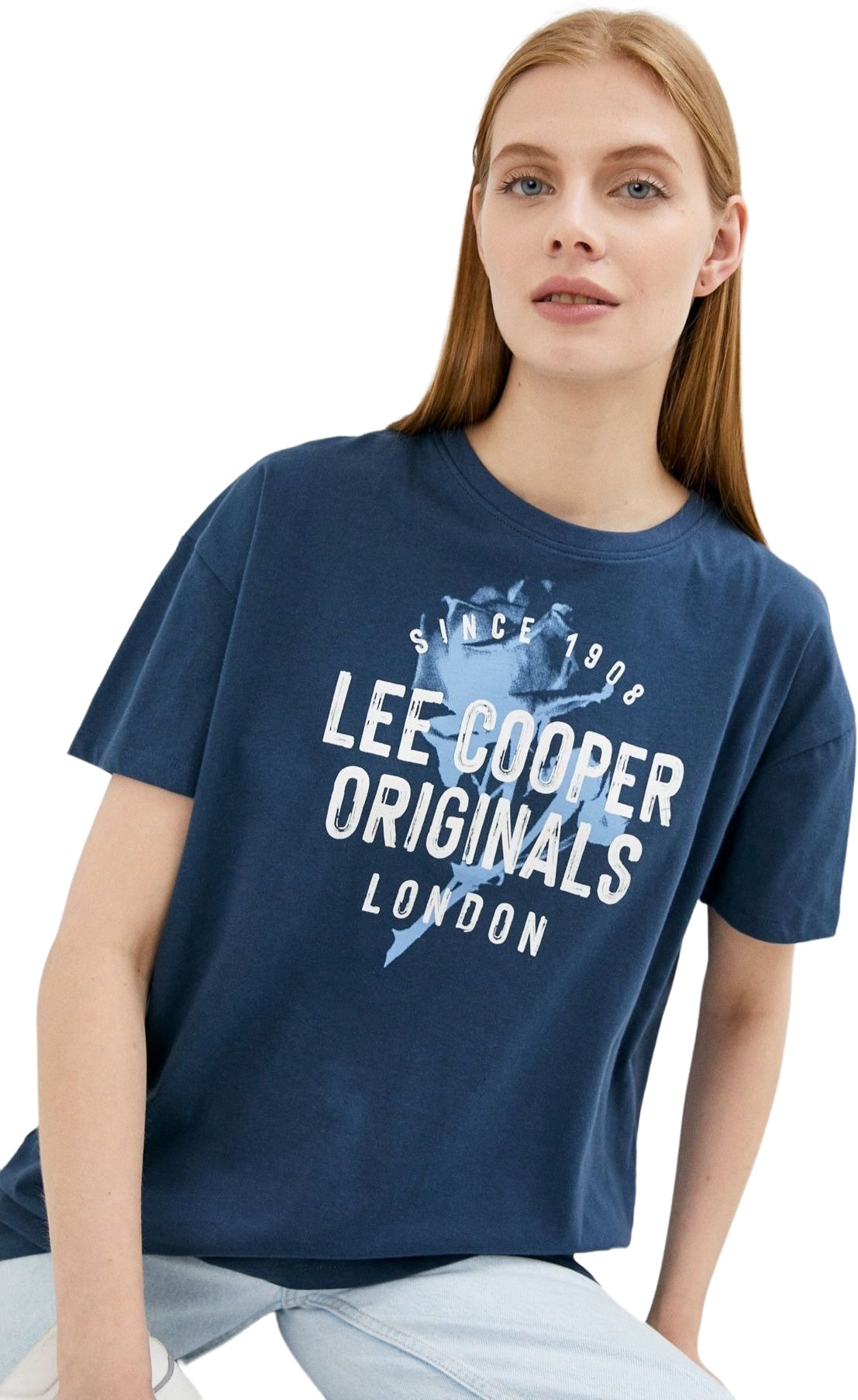 

Футболка женская Lee cooper MT4A120489AS2LC2-WN синяя M, MT4A120489AS2LC2-WN