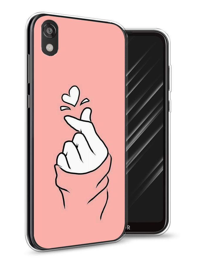 

Чехол Awog на Huawei Y5 2019 "Любовь-щелк", Оранжевый, 69050-7
