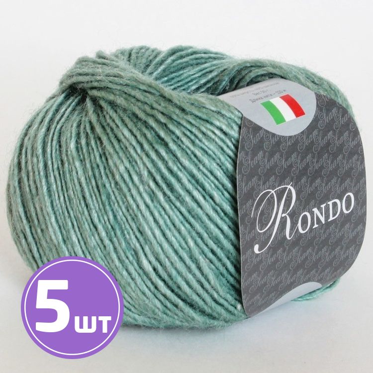 

Пряжа SEAM RONDO 05 меланж зеленый 5 шт по 50 г