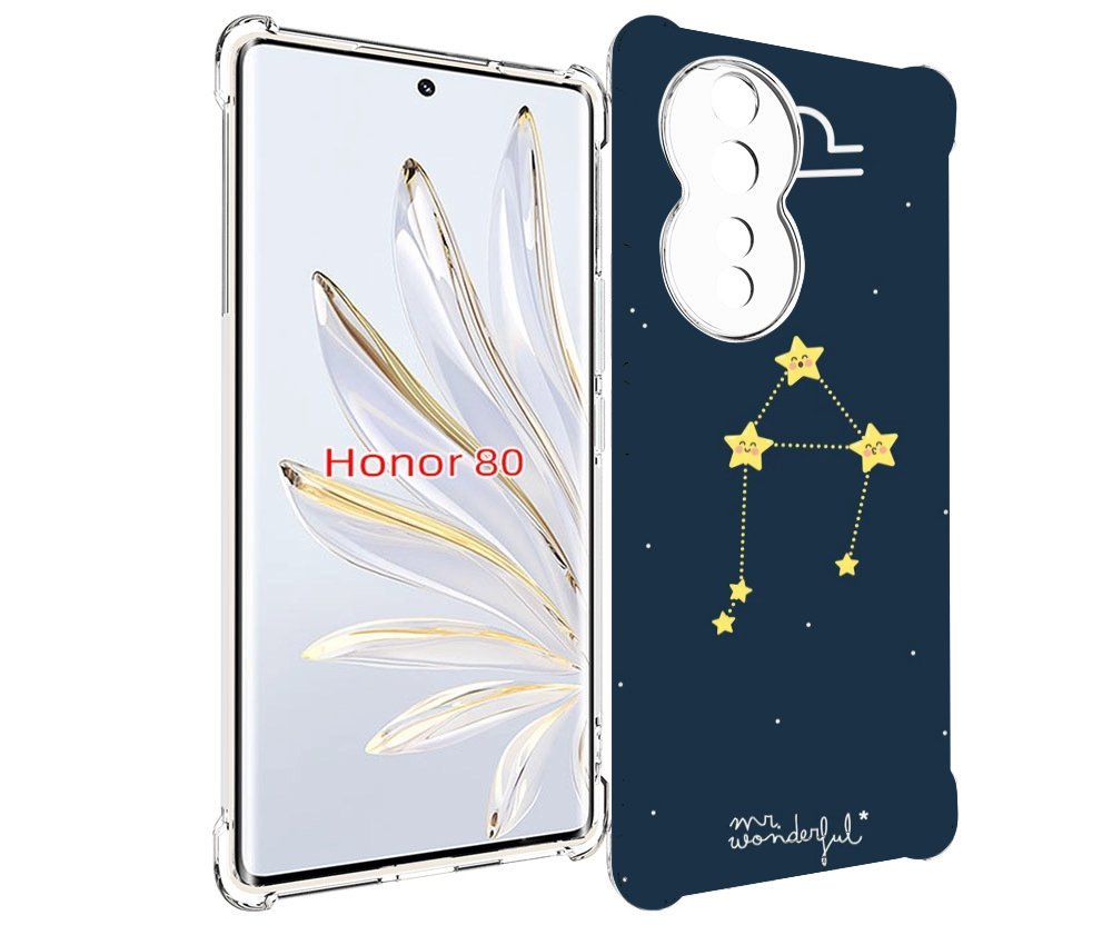

Чехол MyPads знак-зодиака-весы-1 для Honor 80, Прозрачный, Tocco