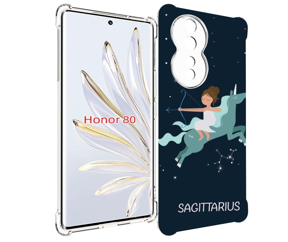

Чехол MyPads знак зодиака стрелец 5 для Honor 80, Прозрачный, Tocco