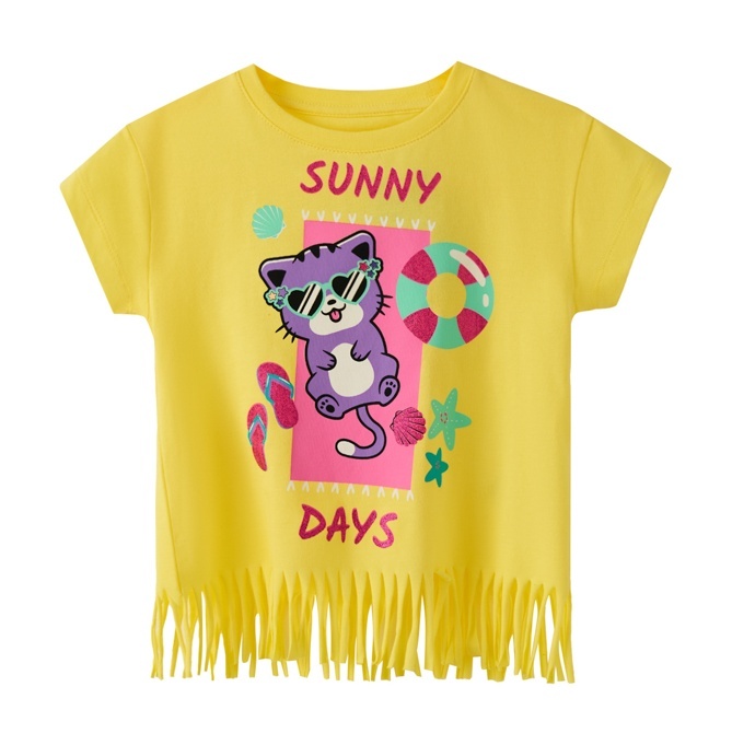 

Футболка детская Kari Kids SS24C22611016, желтый, 116, SS24C22611016