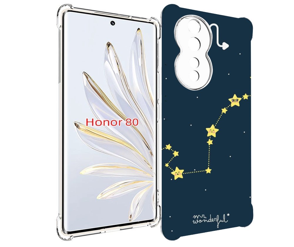 Чехол MyPads знак зодиака скорпион 1 для Honor 80