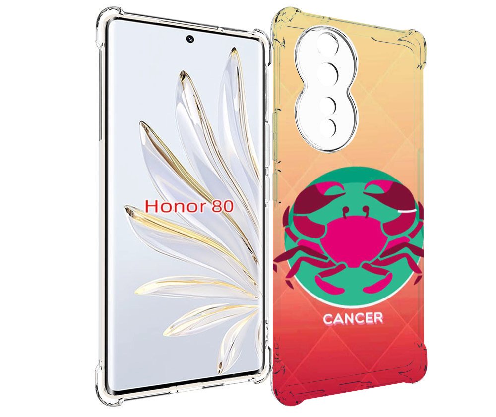 

Чехол MyPads знак зодиака рак 4 для Honor 80, Прозрачный, Tocco