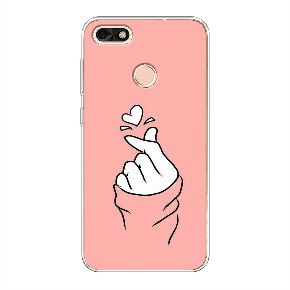 

Чехол Awog на Huawei Nova Lite (2017) "Любовь-щелк", Оранжевый, 64750-7