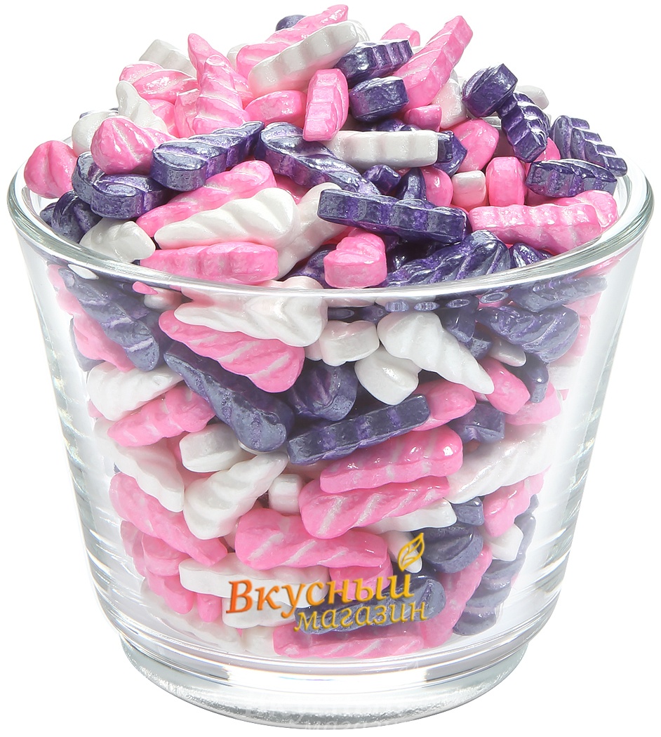 

Декор Единорожек бело-розово-фиолетовый Sweet bear, 50 гр.