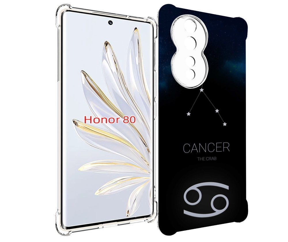 

Чехол MyPads знак зодиака рак 2 для Honor 80, Прозрачный, Tocco