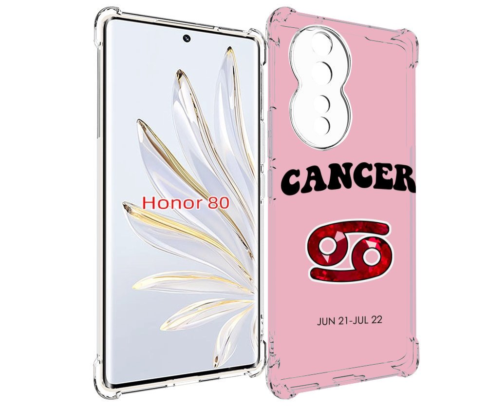 

Чехол MyPads знак зодиака рак 1 для Honor 80, Прозрачный, Tocco