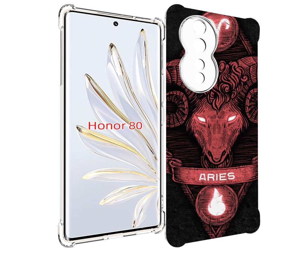 

Чехол MyPads знак зодиака овен 6 для Honor 80, Прозрачный, Tocco