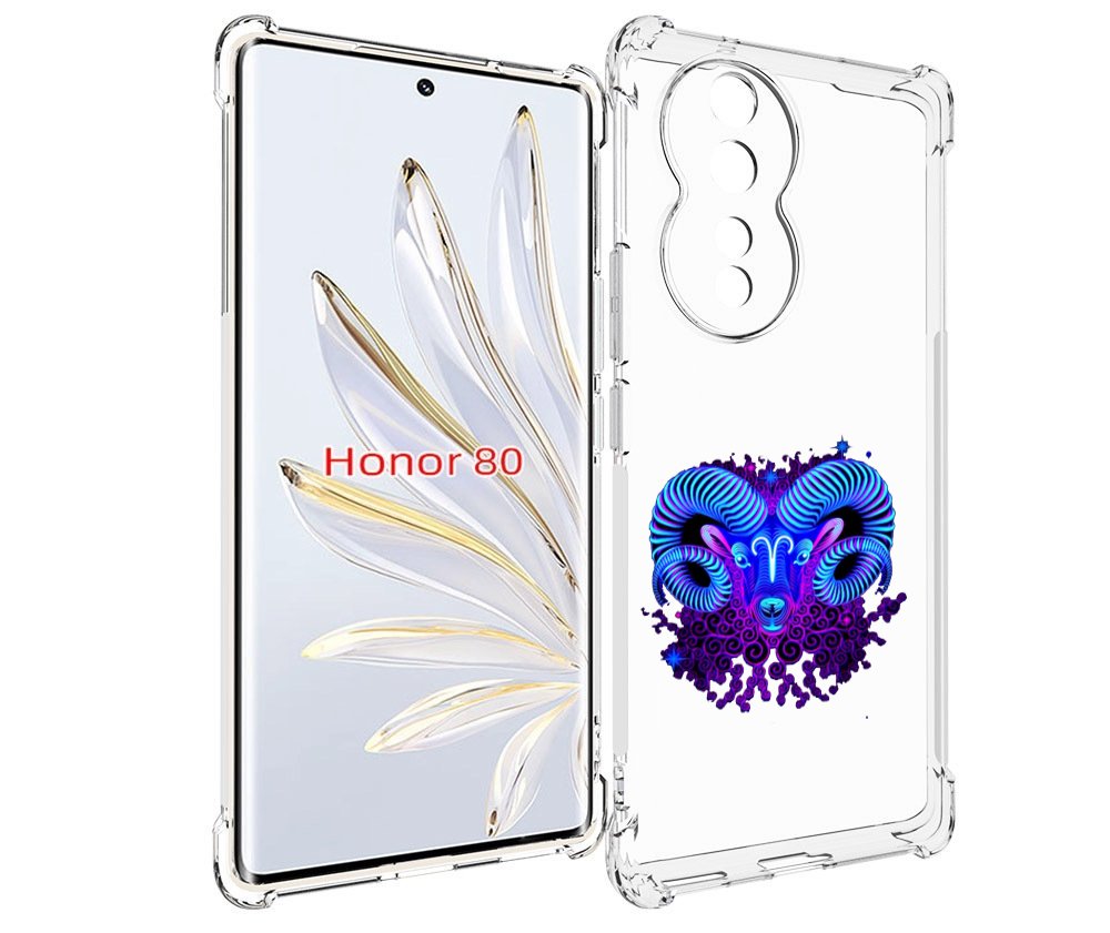 

Чехол MyPads знак зодиака овен 2 для Honor 80, Прозрачный, Tocco