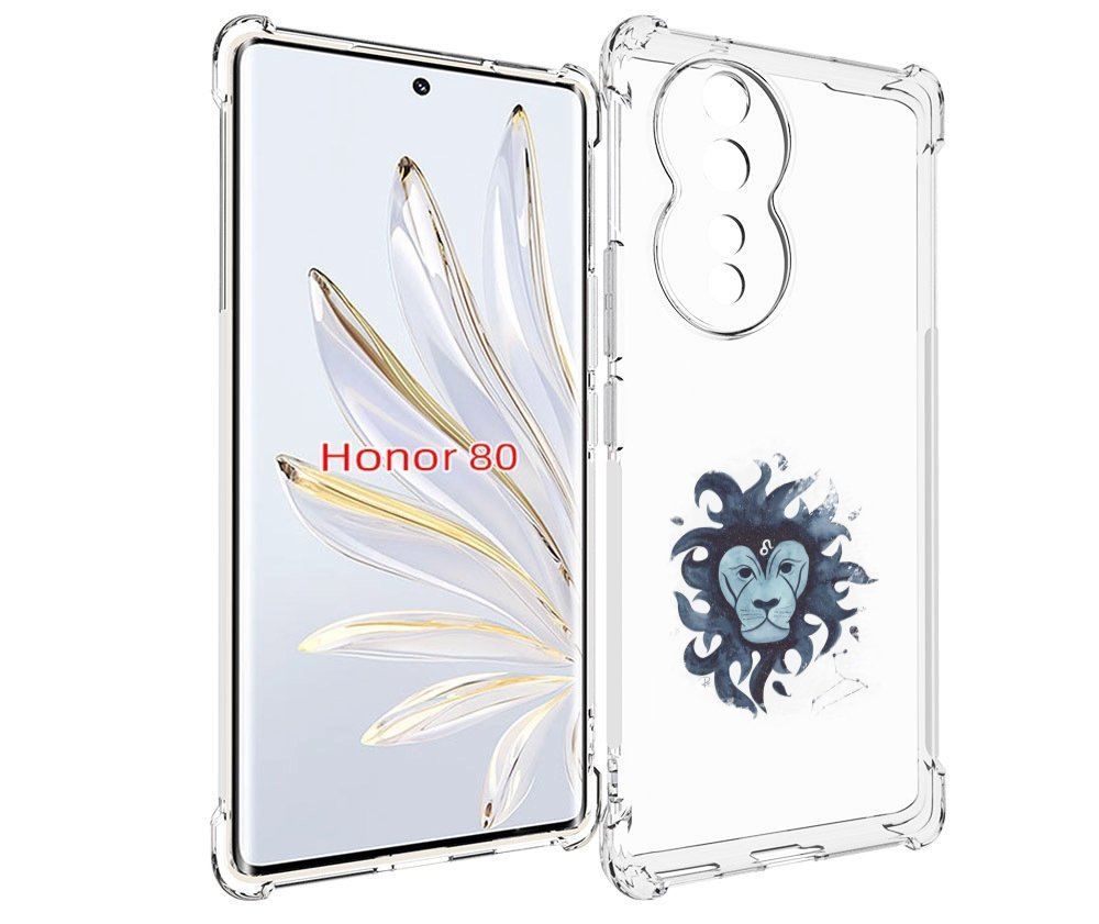 

Чехол MyPads знак зодиака лев 5 для Honor 80, Прозрачный, Tocco