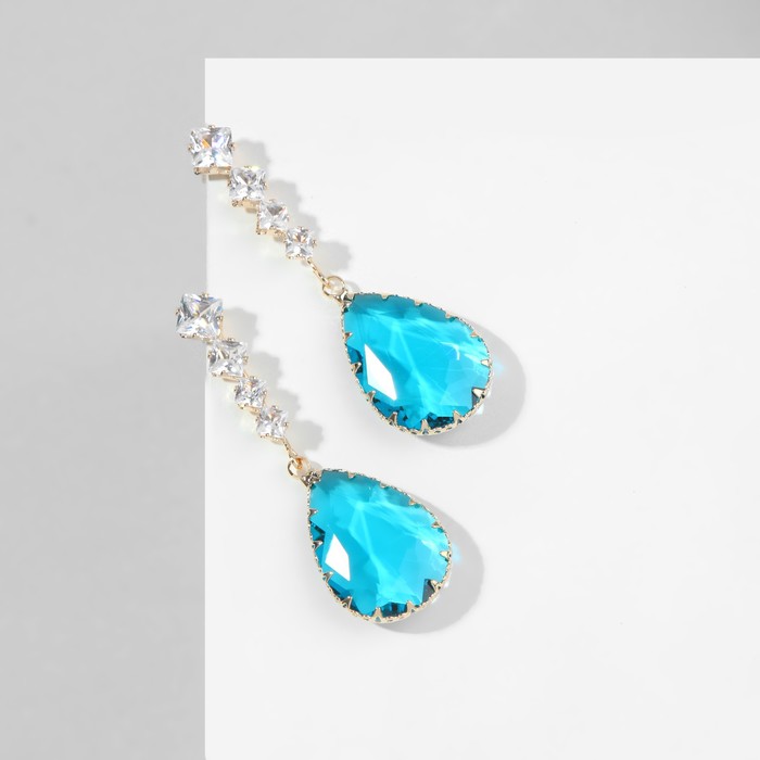 

Серьги из металла Queen Fair 9691689, фианит, 9691689