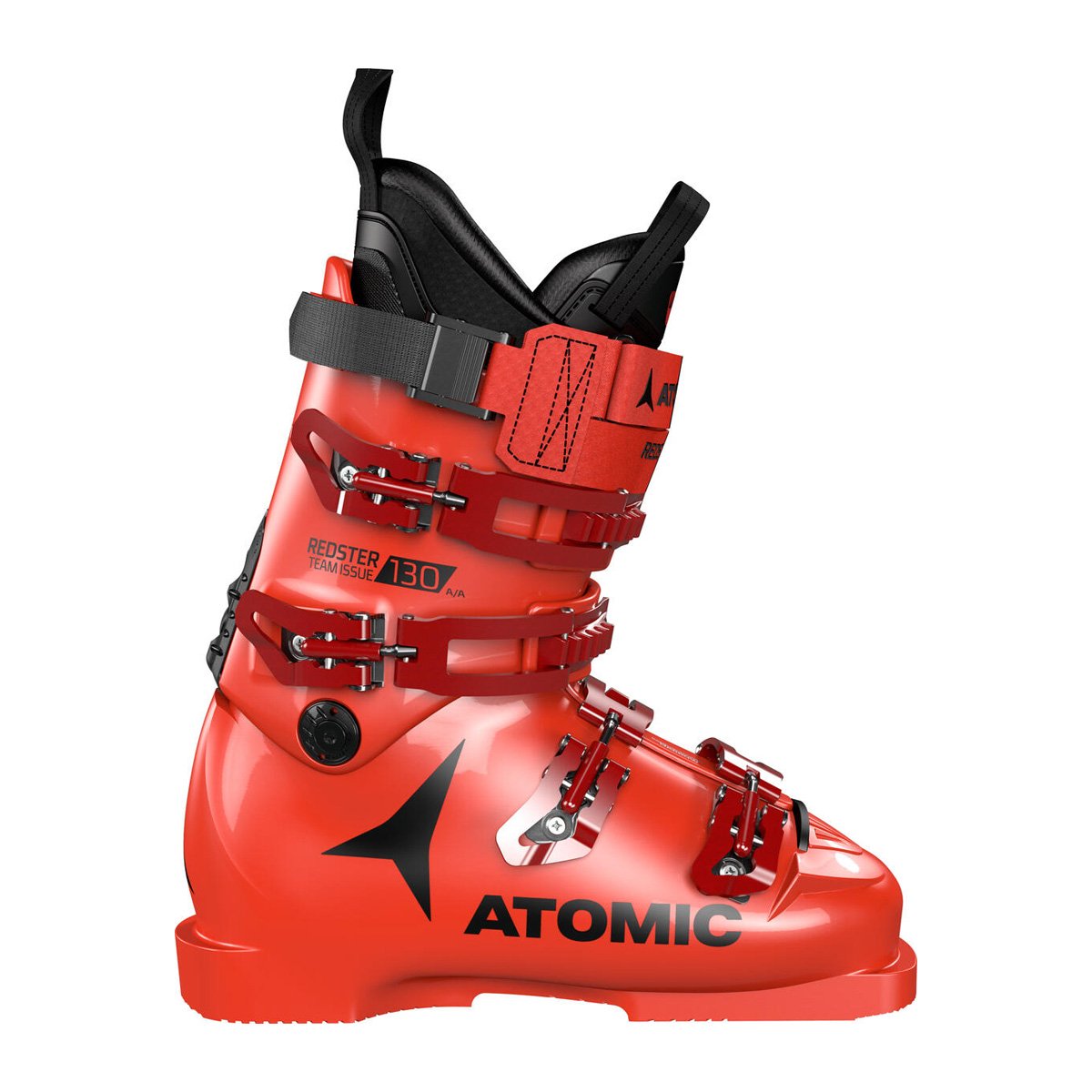фото Горнолыжные ботинки atomic redster team issue 130 2021, red/black, 27-27,5 см