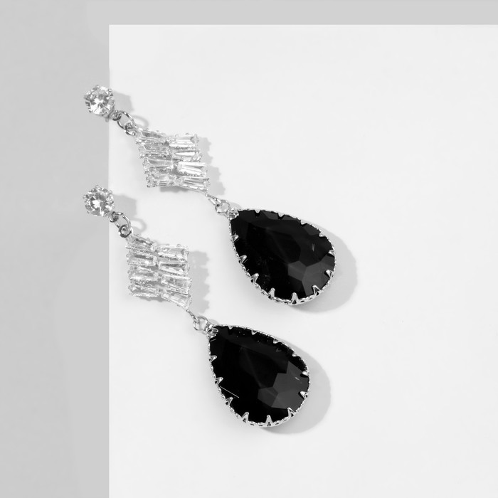 

Серьги Queen fair "Эдем" 9691700 чёрно-белые, 9691700