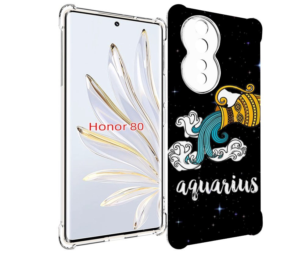 

Чехол MyPads знак зодиака водолеи 2 для Honor 80, Прозрачный, Tocco