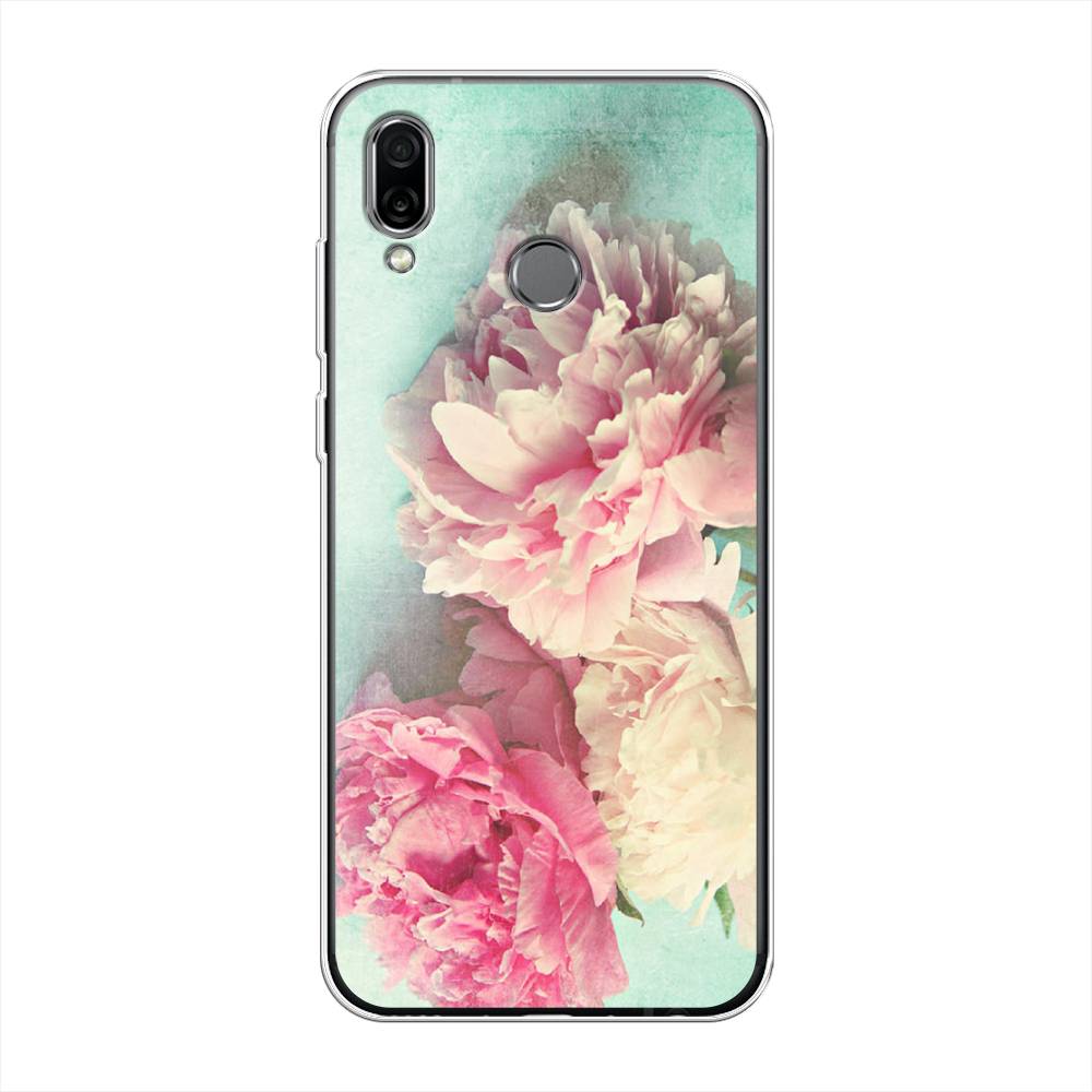 

Чехол Awog на Huawei Honor Play "Пионы new", Разноцветный, 66250-8