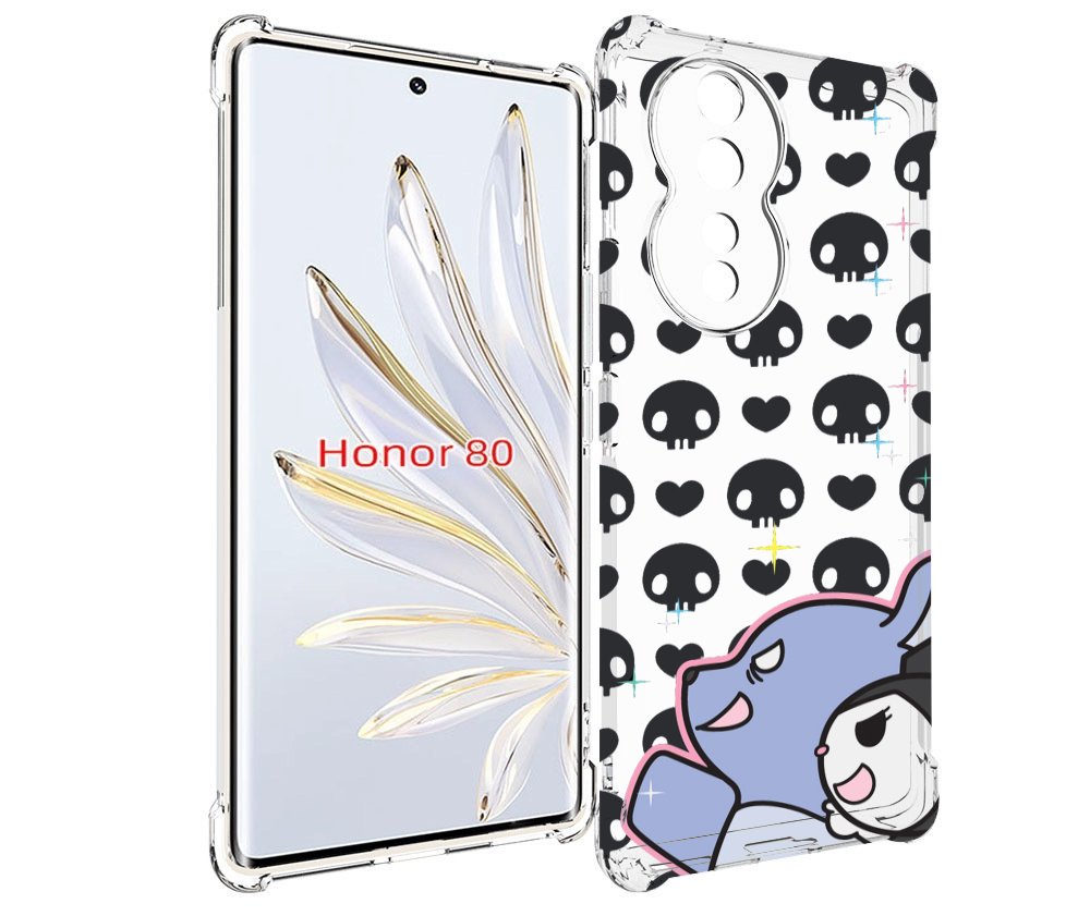 

Чехол MyPads злые-мини-животные детский для Honor 80, Прозрачный, Tocco