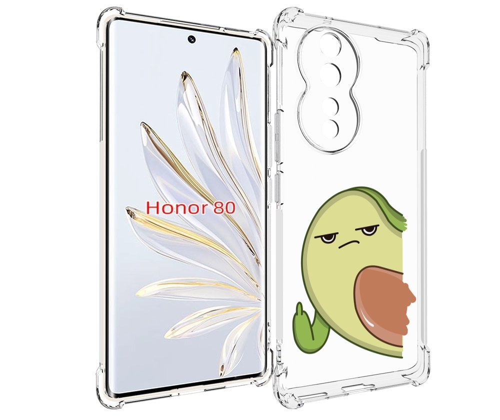 

Чехол MyPads злой-авокадо для Honor 80, Прозрачный, Tocco