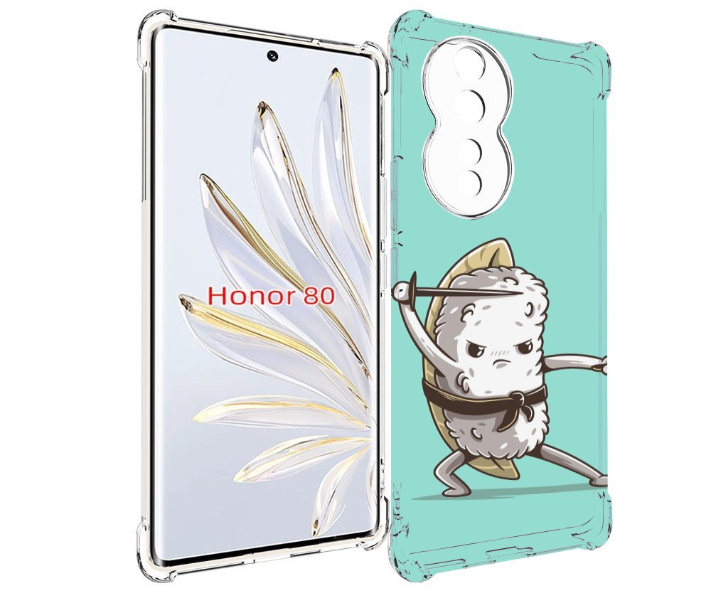 

Чехол MyPads злой суши детский для Honor 80, Прозрачный, Tocco