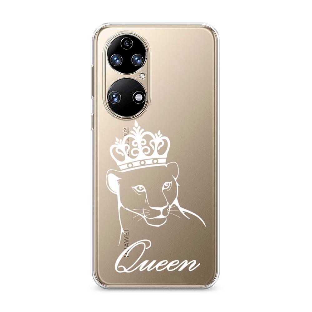 

Чехол Awog на Huawei P50 "Львица королева", Бежевый;прозрачный, 6104950-7