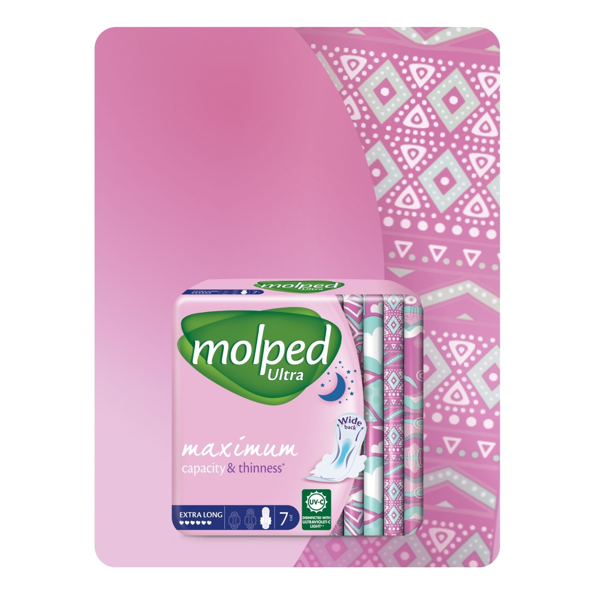 Прокладки гигиенические Molped Pure&Soft ночные 7 шт