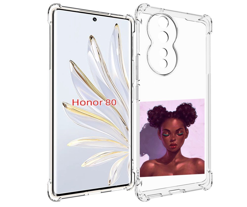 

Чехол MyPads зеленые-стрелки женский для Honor 80, Прозрачный, Tocco