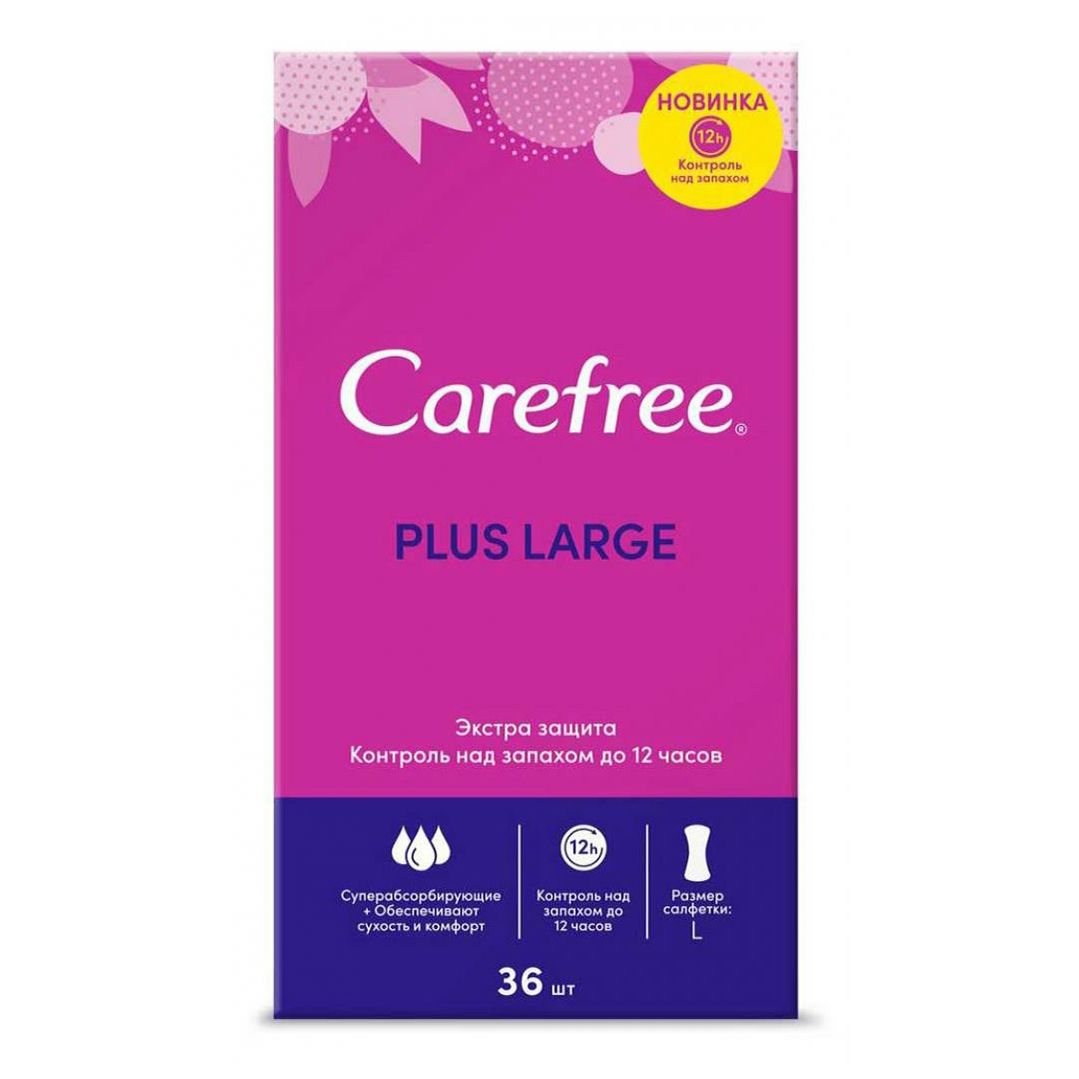 

Гигиенические прокладки Carefree plus Large ежедневные 36 шт