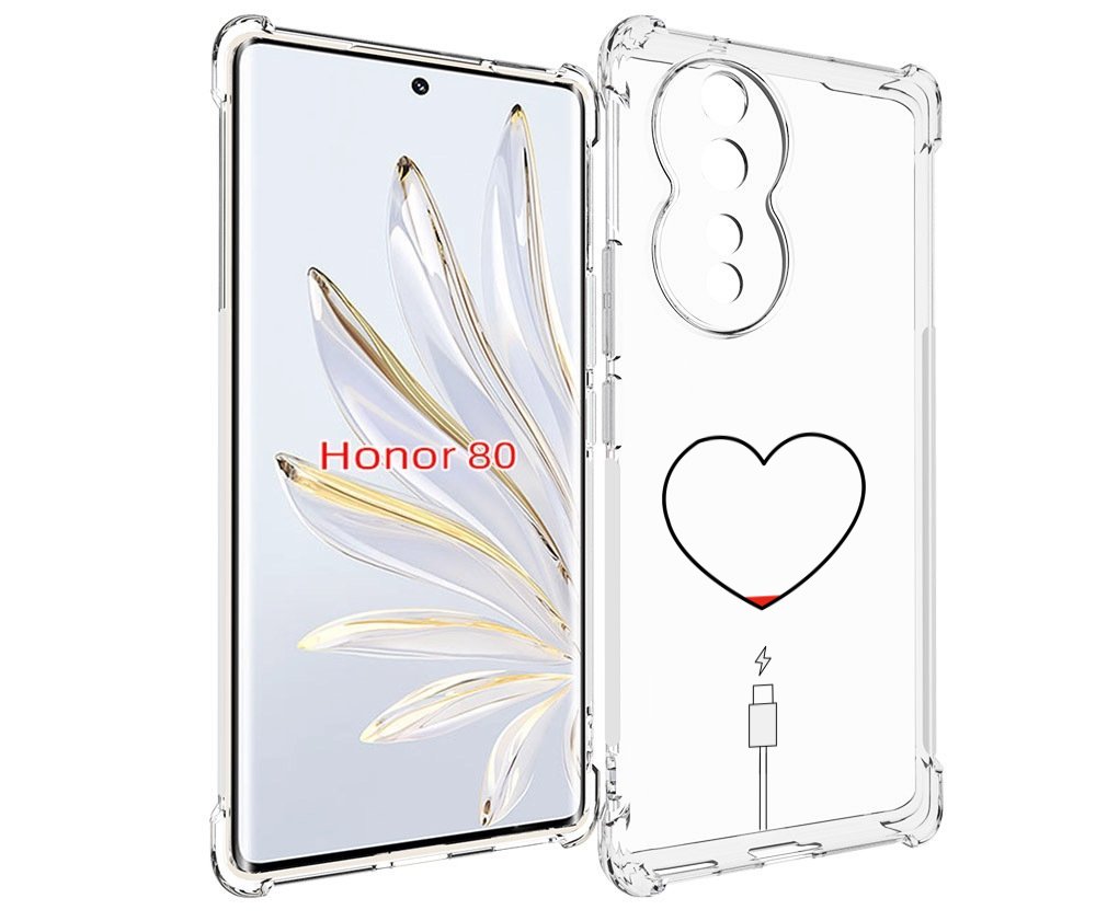 Чехол MyPads зарядка-сердца для Honor 80