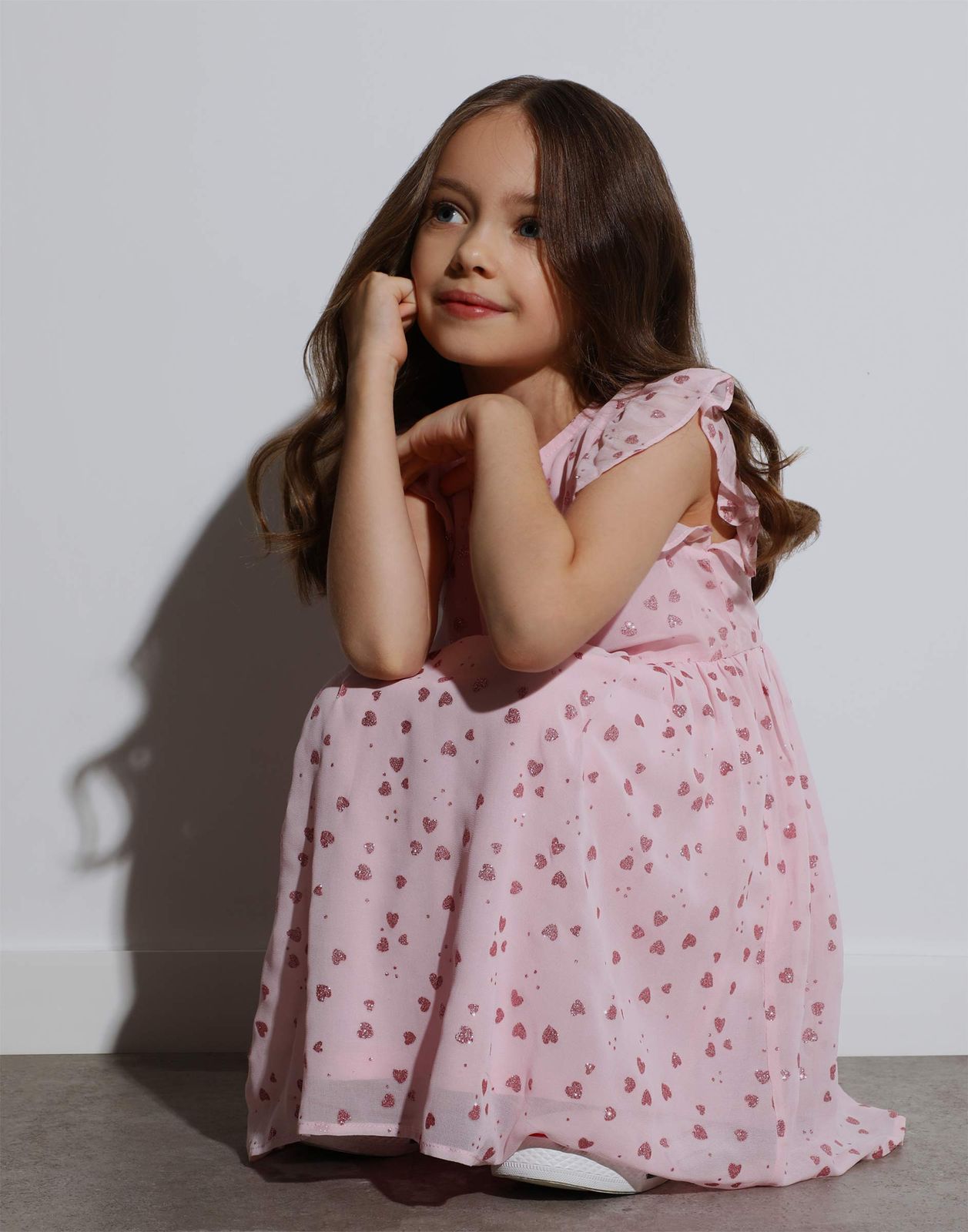 Платье детское Gloria Jeans GSO000416, светло-розовый, 122