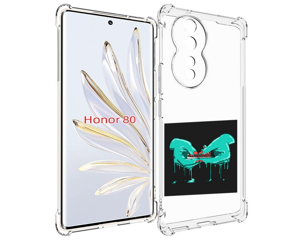 

Чехол MyPads закручиваю-розочки для Honor 80, Прозрачный, Tocco