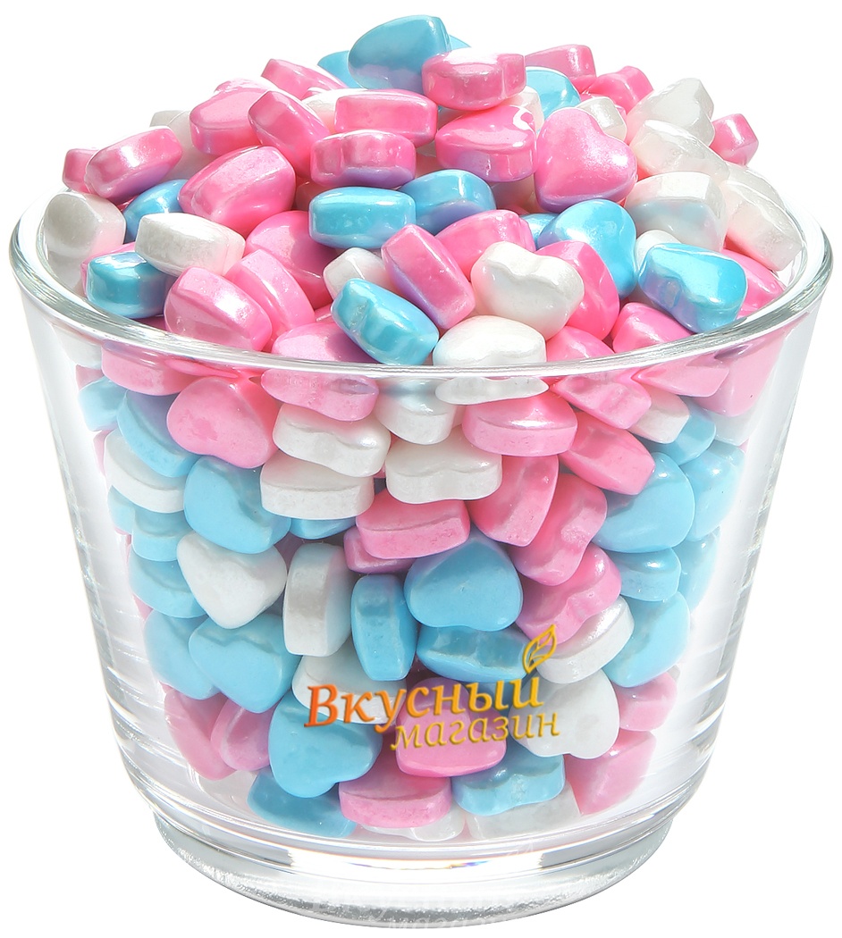 

Декор Сердечки бело-розово-голубые Sweet bear, 50 гр.