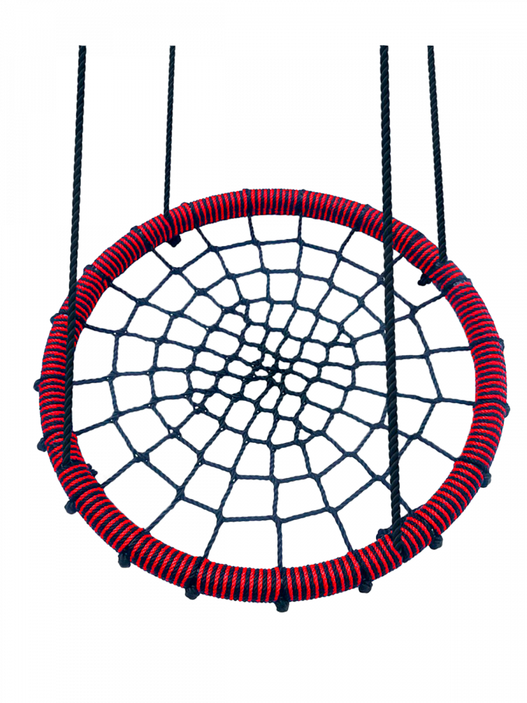 фото Качели-гнездо подвесные funny-flight красный, 60 см