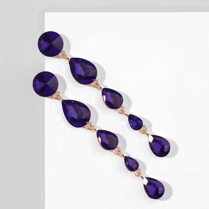 

Серьги из металла Queen Fair 9691667, стекло, 9691667