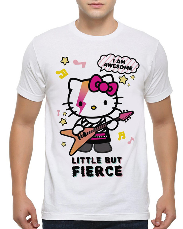 фото Футболка design heroes hello kitty bowie / дэвид боуи / мужская белая xs