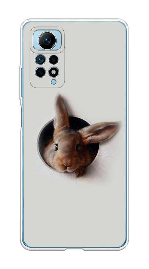 

Чехол на Redmi Note 12 Pro 4G "Любопытный кролик", Серый;коричневый, 319050-1