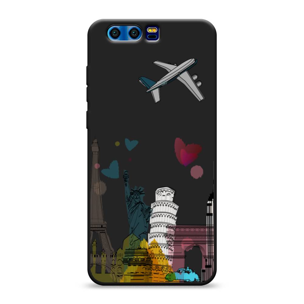 

Чехол Awog на Honor 9 "Самолет путешествий", Разноцветный, 62452-1