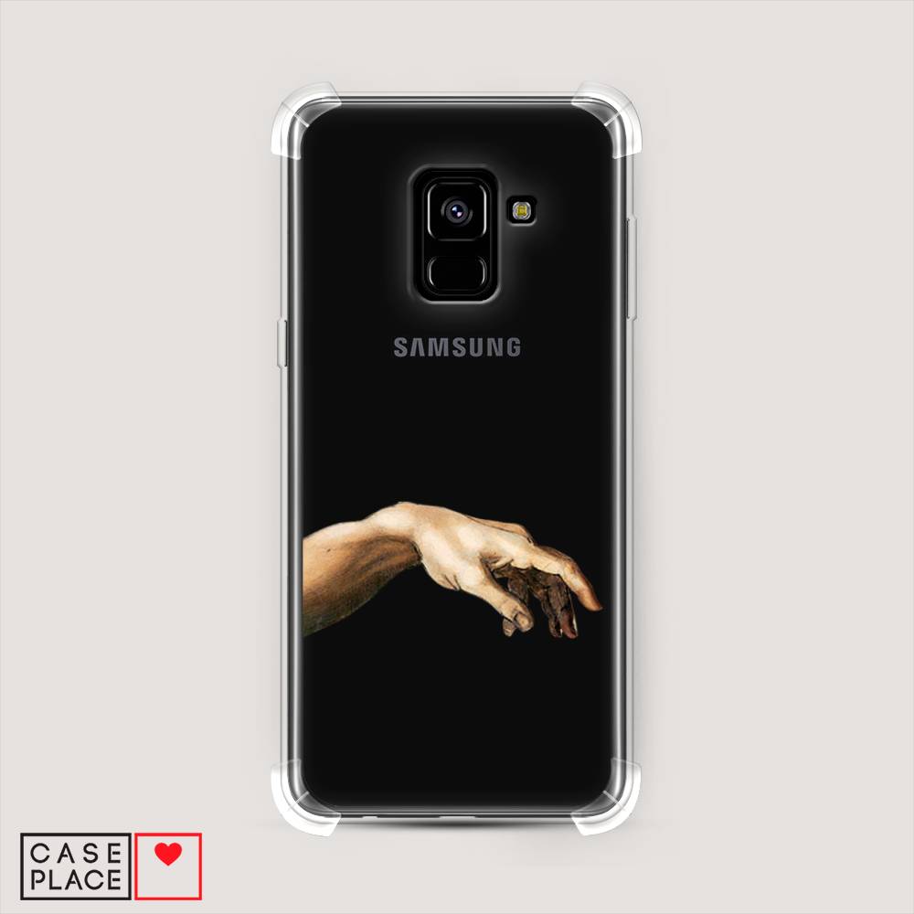 фото Противоударный силиконовый чехол "creazione di adamo 1" на samsung galaxy a8 2018 awog