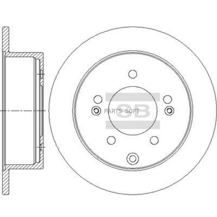 

Диск тормозной задний SANGSIN BRAKE SD2042