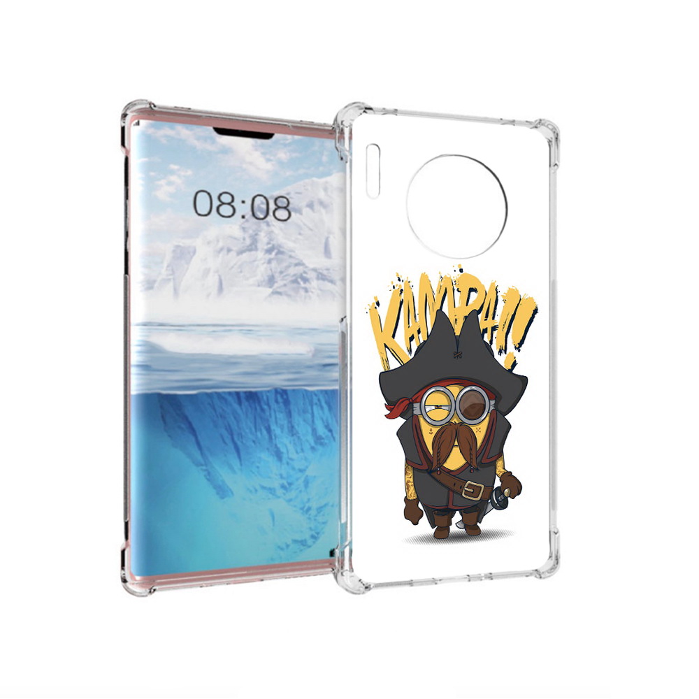 

Чехол MyPads Tocco для Huawei Mate 30 Pro миньон пират, Прозрачный, Tocco
