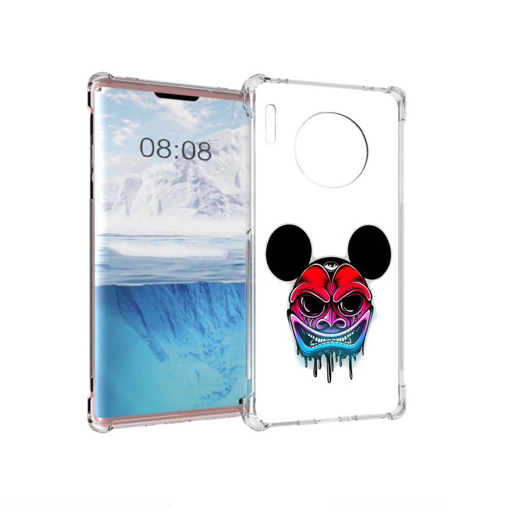 

Чехол MyPads Tocco для Huawei Mate 30 Pro микки в маске, Прозрачный, Tocco