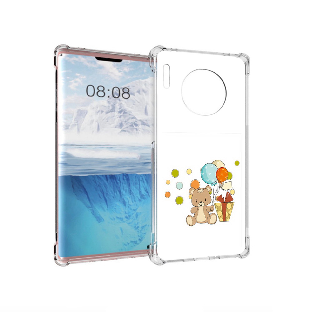 

Чехол MyPads Tocco для Huawei Mate 30 Pro медвеженок с подарком, Прозрачный, Tocco
