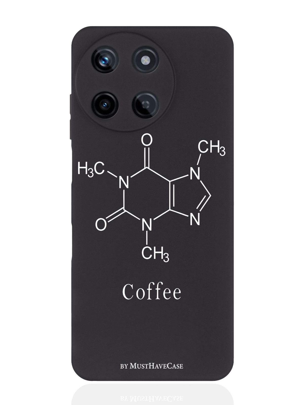 

Чехол для смартфона Realme 11 5G Молекула кофе, Розовый, Realme 11 5G
