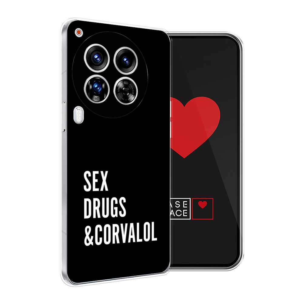 

Силиконовый чехол "Corvalol" на Tecno Camon 30 Premier, Черный, 305450-1
