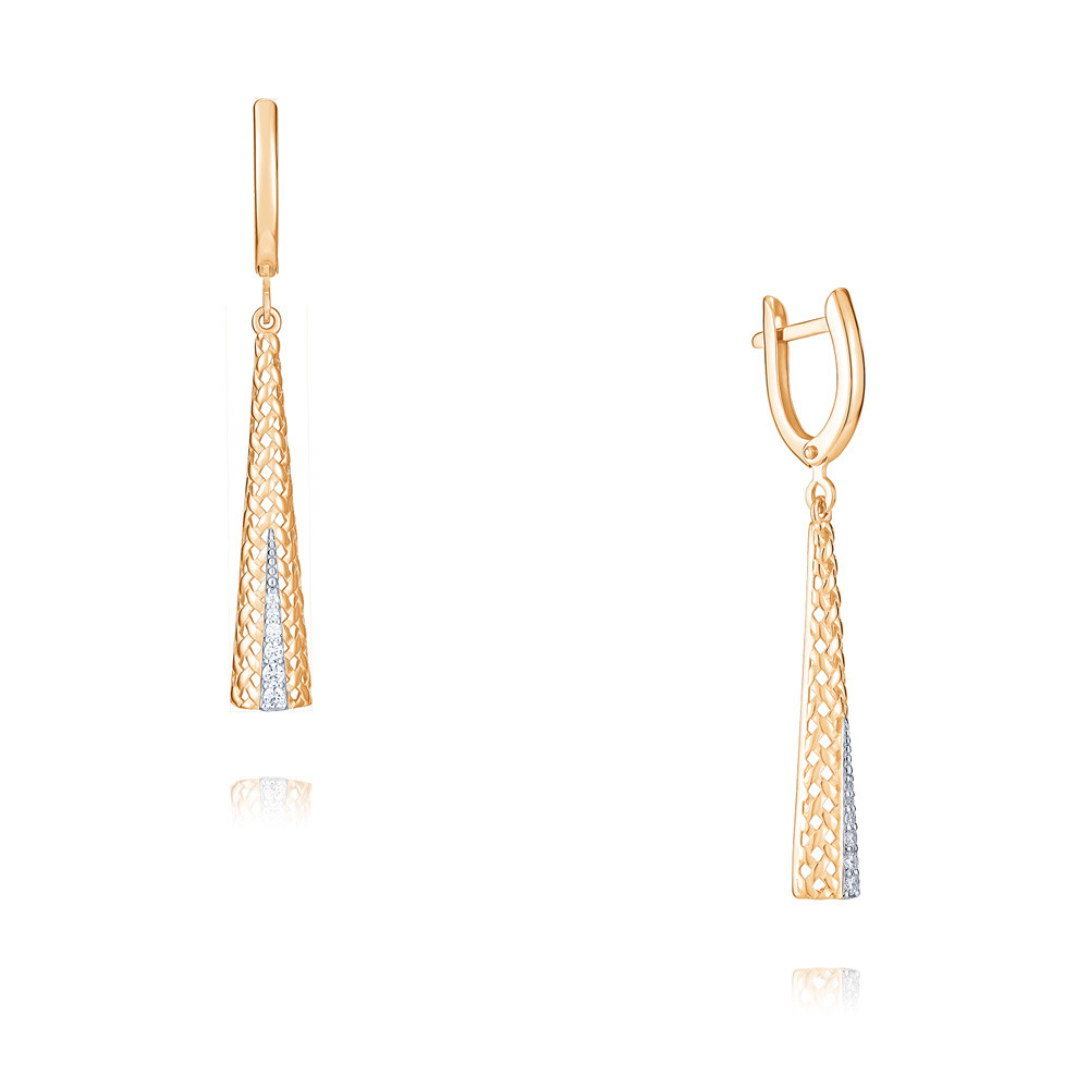 

Серьги из красного золота с фианитом ADAMAS 24040295/01-А50Д-72, 24040295/01-А50Д-72